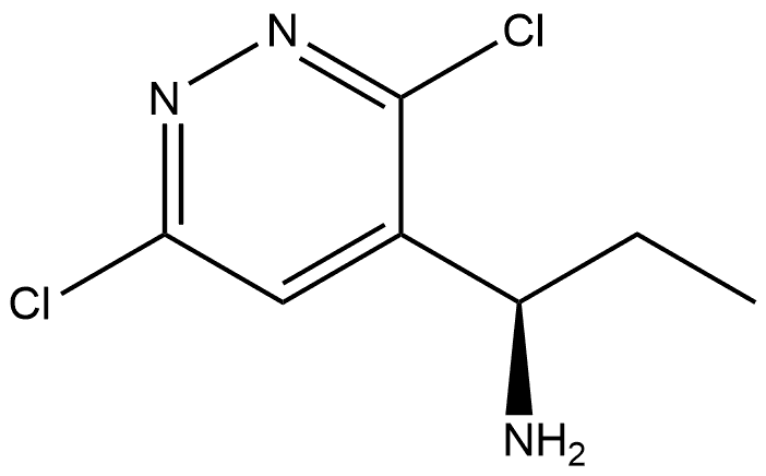 (R)-1-(3,6-dichloropyridazin-4-yl)propan-1-amine Structure