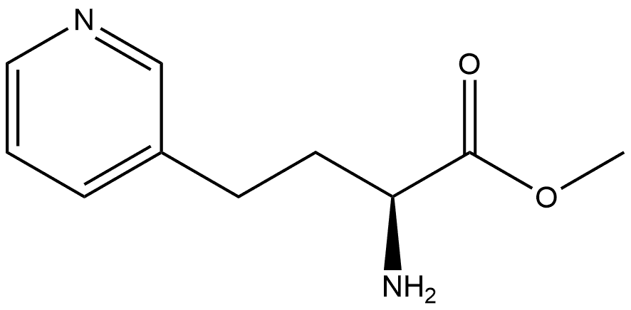 3-Pyridinebutanoic acid, α-amino-, methyl ester, (αS)- Structure