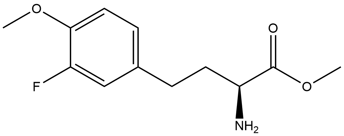 methyl (S)-2-amino-4-(3-fluoro-4-methoxyphenyl)butanoate Structure