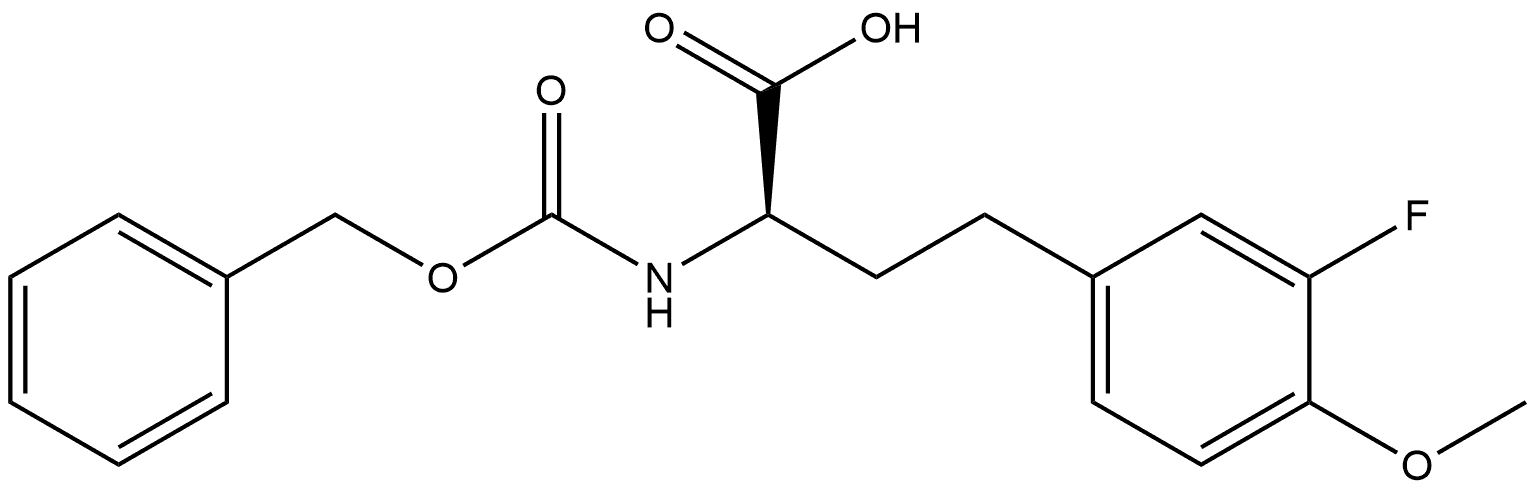 (R)-2-(((benzyloxy)carbonyl)amino)-4-(3-fluoro-4-methoxyphenyl)butanoic acid Structure