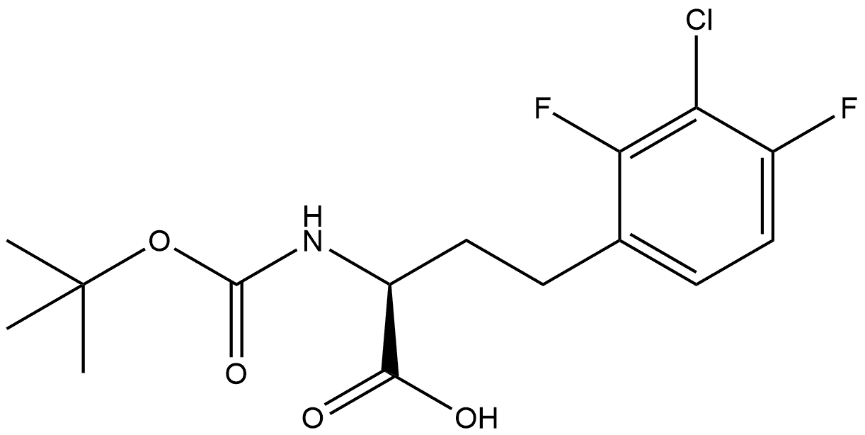 N-Boc-2,4-difluoro-3-chloro-L-homophenylalanine Structure