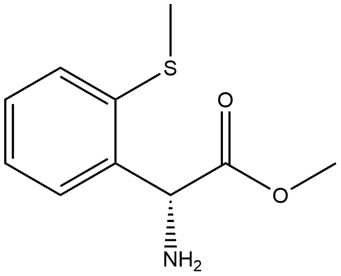 methyl (R)-2-amino-2-(2-(methylthio)phenyl)acetate Structure