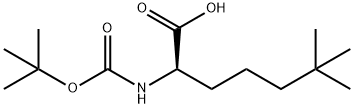 (2R)-2-{[(tert-butoxy)carbonyl]amino}-6,6-dimethylheptanoic acid Structure