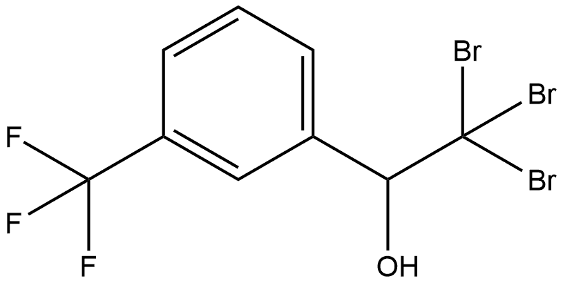 α-(Tribromomethyl)-3-(trifluoromethyl)benzenemethanol Structure