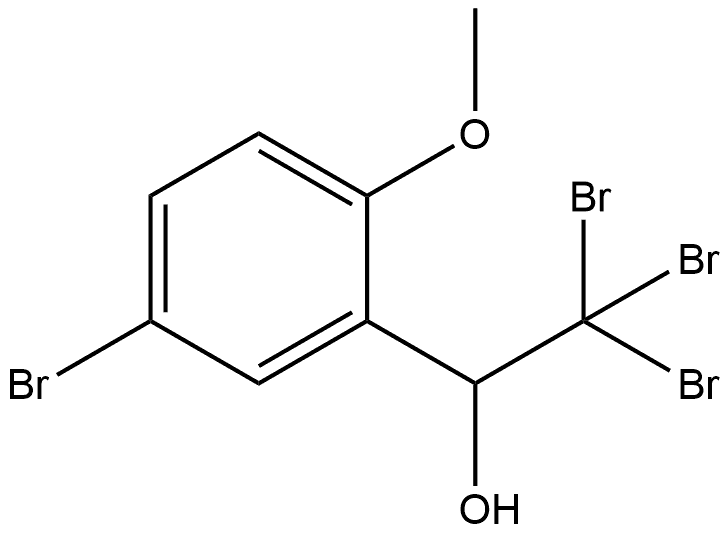 5-Bromo-2-methoxy-α-(tribromomethyl)benzenemethanol Structure