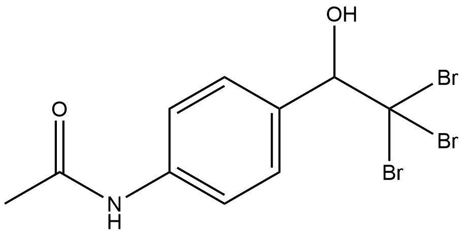 N-[4-(2,2,2-Tribromo-1-hydroxyethyl)phenyl]acetamide Structure