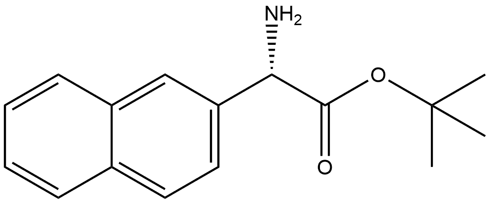 (S)-Amino-naphthalen-2-yl-acetic acid tert-butyl ester Structure