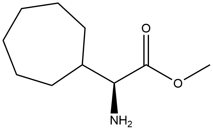 Cycloheptaneacetic acid, α-amino-, methyl ester, (αS)- Structure