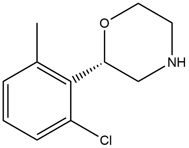 (S)-2-(2-chloro-6-methylphenyl)morpholine Structure