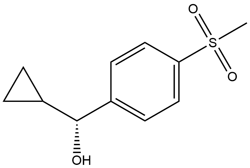 (R)-cyclopropyl(4-(methylsulfonyl)phenyl)methanol Structure