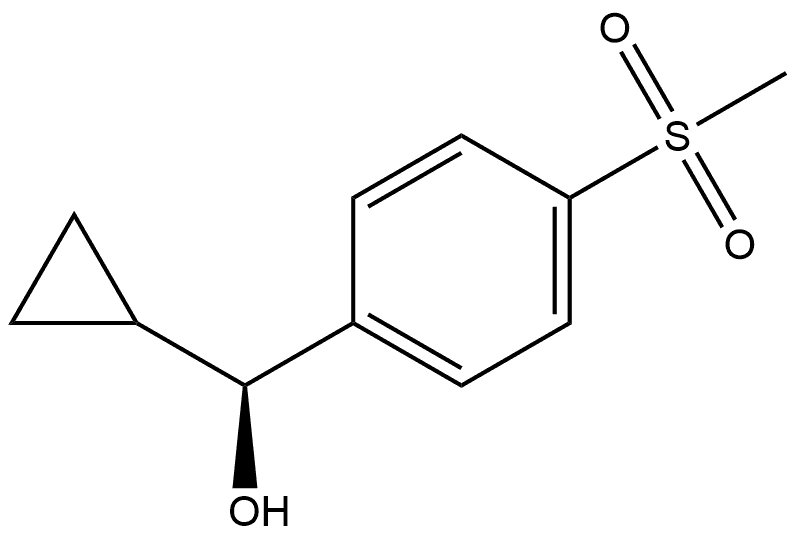 (S)-cyclopropyl(4-(methylsulfonyl)phenyl)methanol Structure