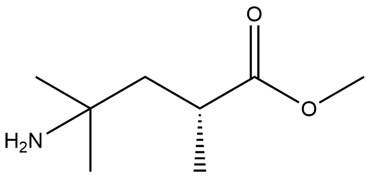 methyl (R)-4-amino-2,4-dimethylpentanoate Structure