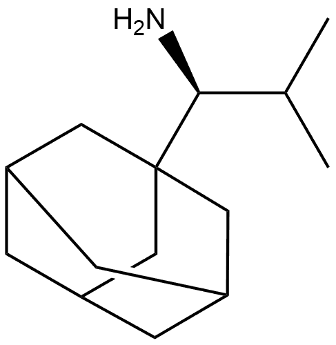 (S)-1-(adamantan-1-yl)-2-methylpropan-1-amine 구조식 이미지