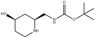 Carbamic acid,N-[[(2S,4R)-4-hydroxy-2-piperidinyl]methyl]-, 1,1-dimethylethyl e… Structure