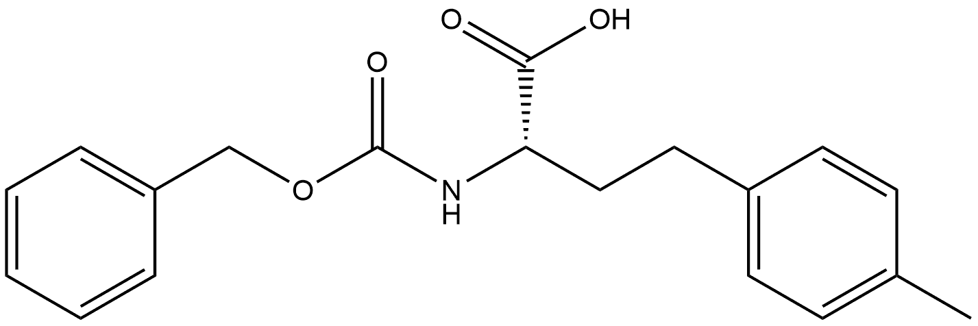 Benzenebutanoic acid, 4-methyl-α-[[(phenylmethoxy)carbonyl]amino]-, (αS)- 구조식 이미지