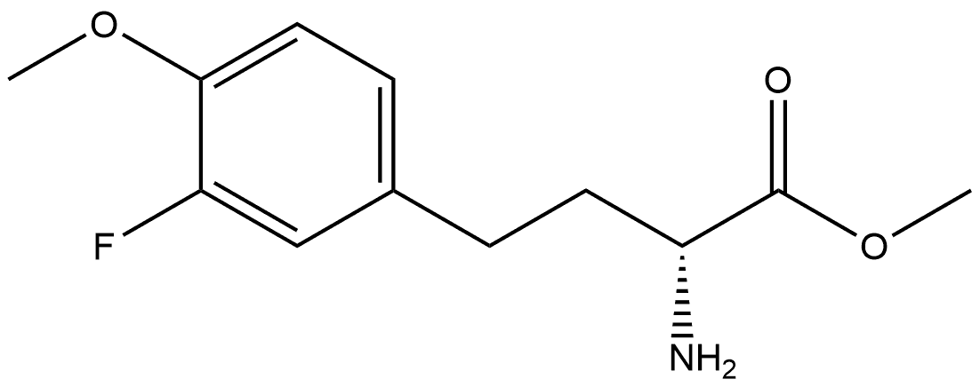 methyl (R)-2-amino-4-(3-fluoro-4-methoxyphenyl)butanoate Structure