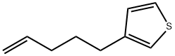 Thiophene, 3-(4-penten-1-yl)- Structure