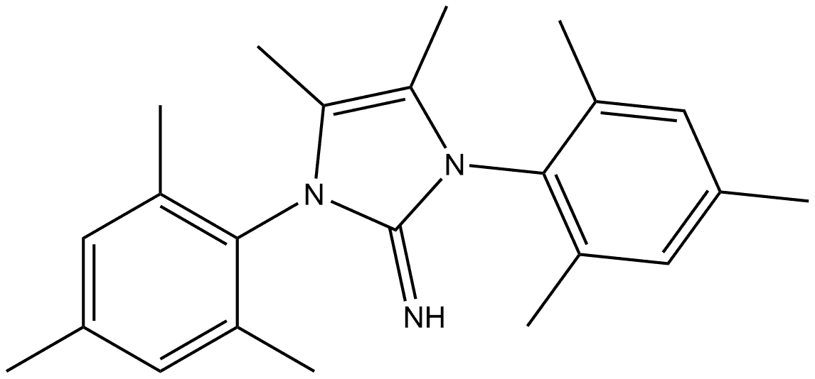 1,3-dimesityl-4,5-dimethyl-1,3-dihydro-2H-imidazol-2-imine Structure