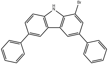 9H-Carbazole, 1-bromo-3,6-diphenyl- 구조식 이미지