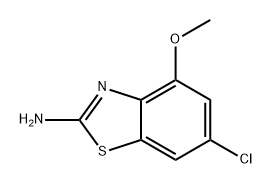 2-Benzothiazolamine, 6-chloro-4-methoxy- 구조식 이미지