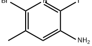 3-Pyridinamine, 6-bromo-2-iodo-5-methyl- Structure