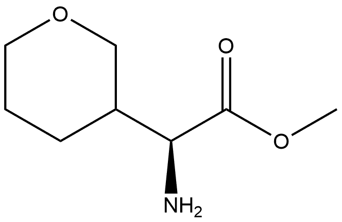 methyl (2S)-2-amino-2-(tetrahydro-2H-pyran-3-yl)acetate 구조식 이미지