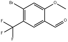 Benzaldehyde, 4-bromo-2-methoxy-5-(trifluoromethyl)- Structure