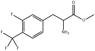 methyl 2-amino-3-[3-fluoro-4-(trifluoromethyl)phenyl]propanoate Structure