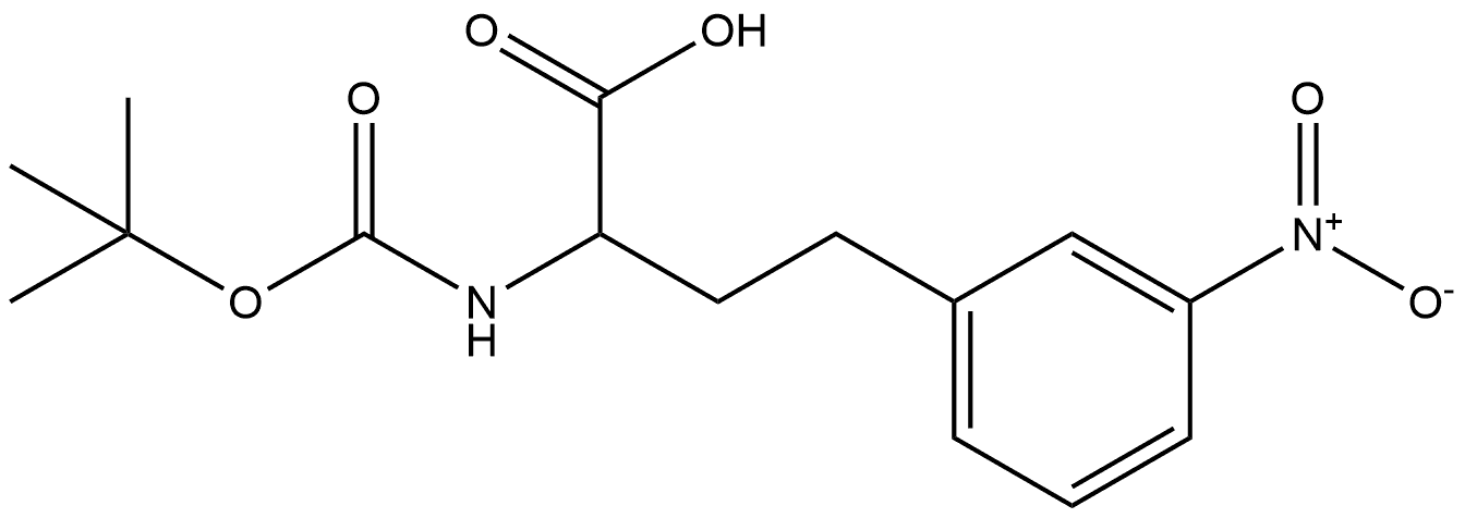 N-Boc-3-nitro-DL-homophenylalanine Structure