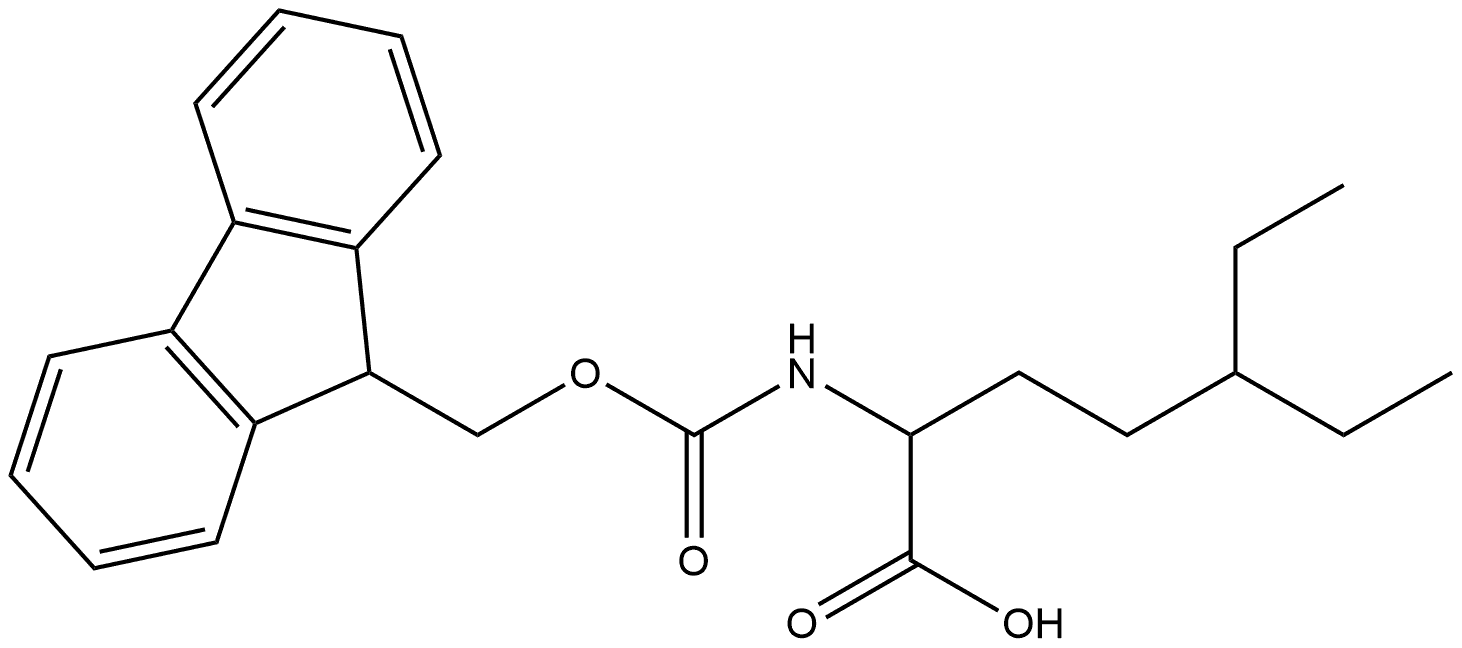 Fmoc-2-amino-5-ethyl-heptanoic acid Structure