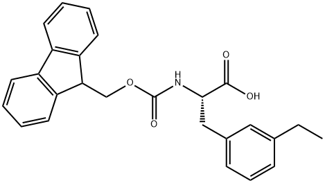 Phenylalanine, 3-ethyl-N-[(9H-fluoren-9-ylmethoxy)carbonyl]- Structure