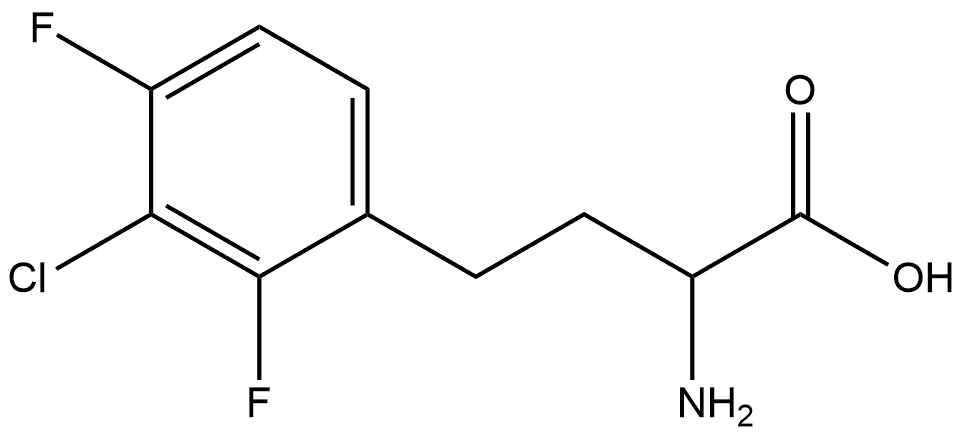 2,4-Difluoro-3-chloro-DL-homophenylalanine Structure