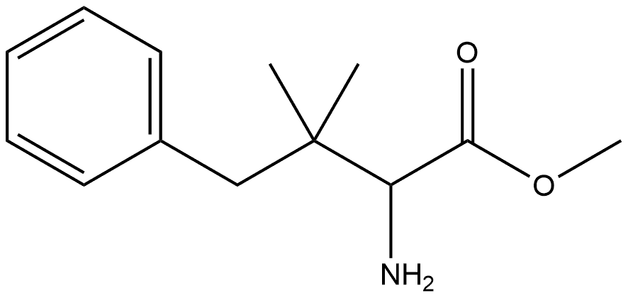 methyl 2-amino-3,3-dimethyl-4-phenylbutanoate Structure