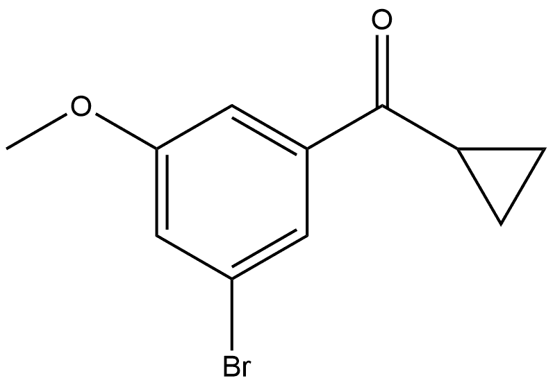 (3-Bromo-5-methoxyphenyl)cyclopropylmethanone Structure