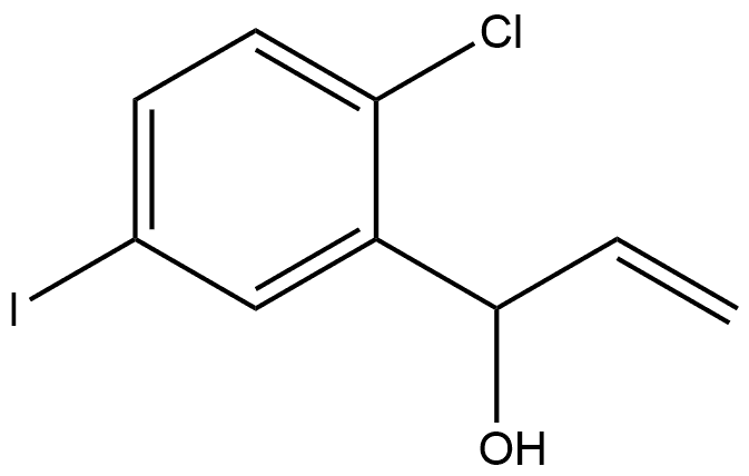 2-Chloro-α-ethenyl-5-iodobenzenemethanol Structure