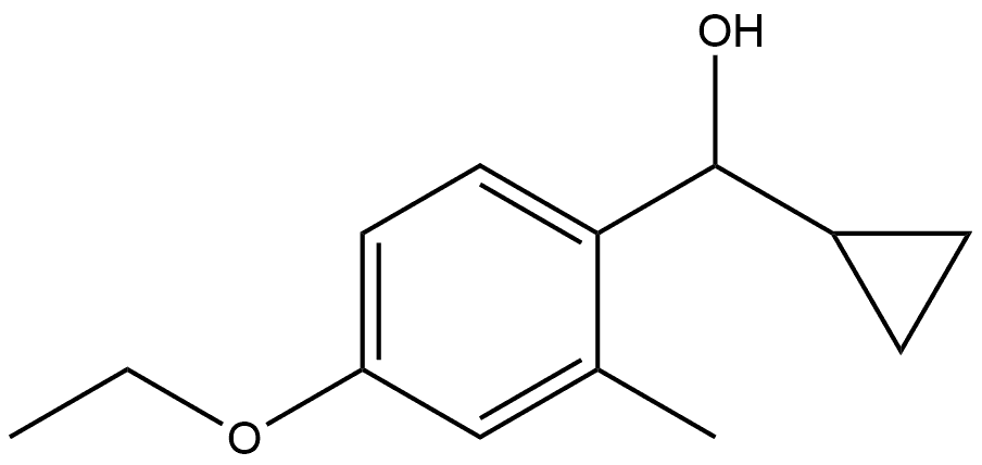 α-Cyclopropyl-4-ethoxy-2-methylbenzenemethanol 구조식 이미지