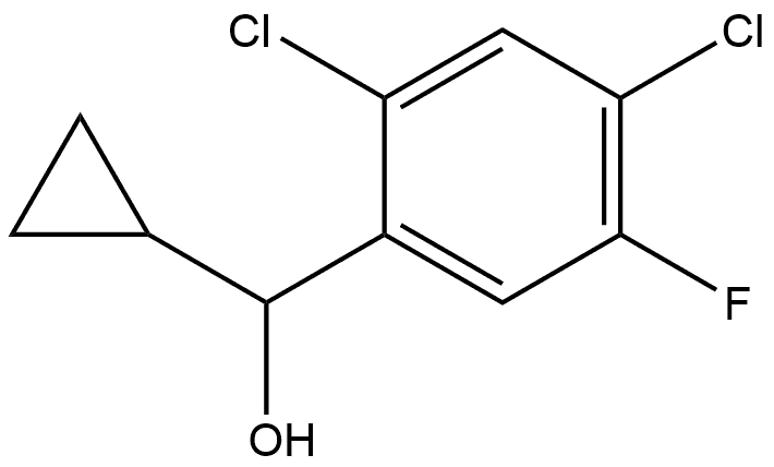 2,4-Dichloro-α-cyclopropyl-5-fluorobenzenemethanol Structure