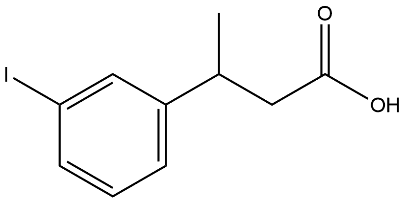 3-(3-Iodophenyl)butanoic acid Structure