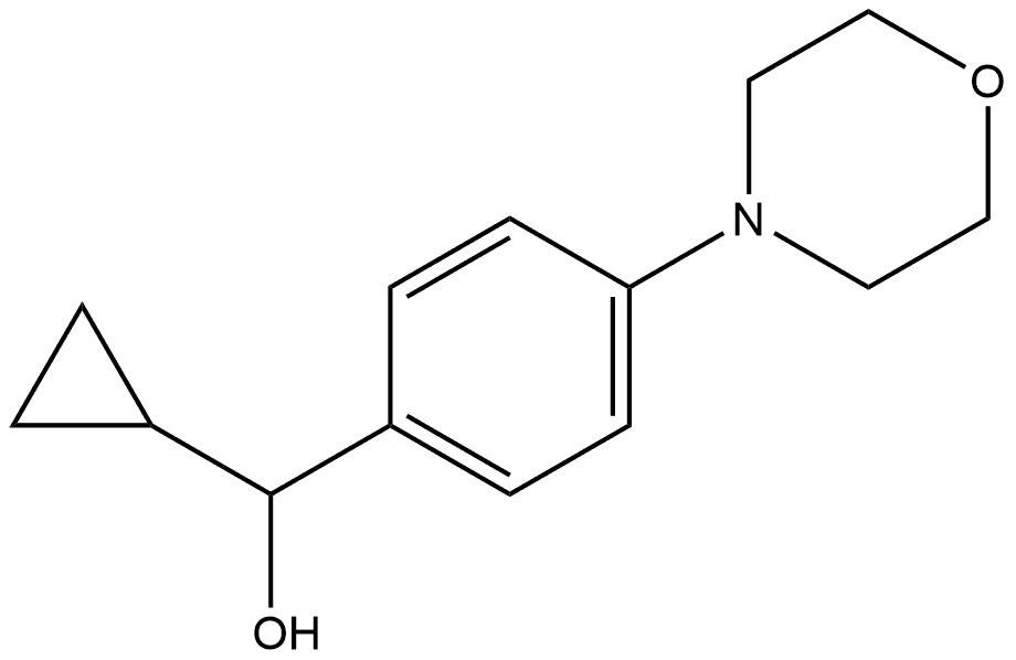 α-Cyclopropyl-4-(4-morpholinyl)benzenemethanol Structure