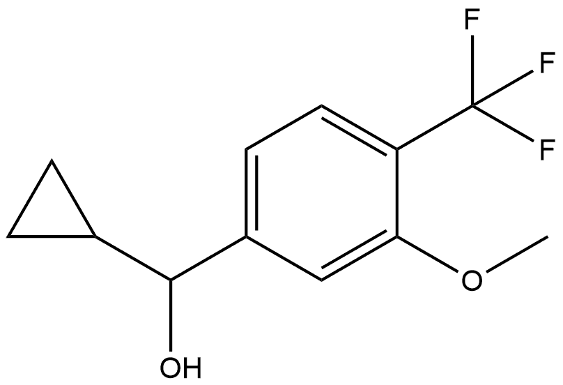 cyclopropyl(3-methoxy-4-(trifluoromethyl)phenyl)methanol Structure