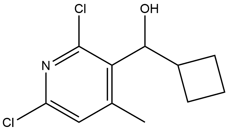 2,6-Dichloro-α-cyclobutyl-4-methyl-3-pyridinemethanol Structure