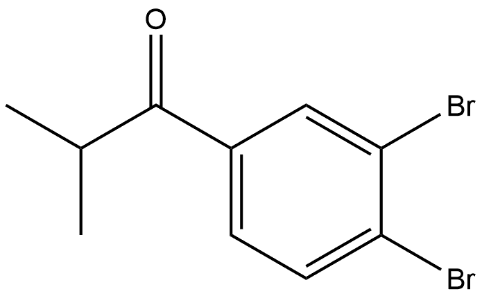 1-(3,4-Dibromophenyl)-2-methyl-1-propanone Structure