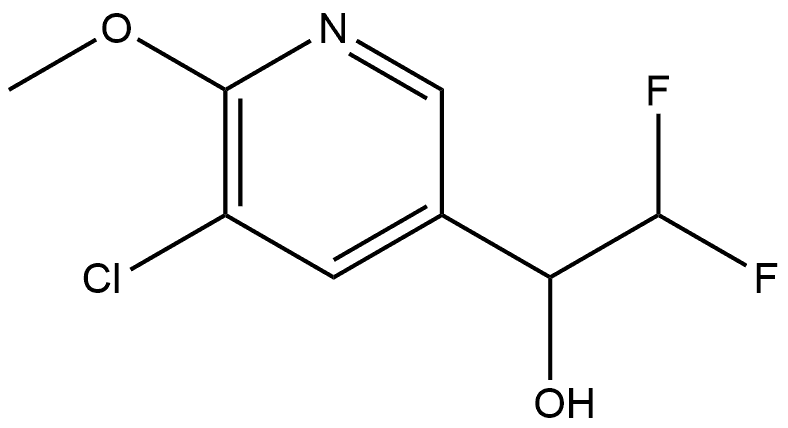 5-Chloro-α-(difluoromethyl)-6-methoxy-3-pyridinemethanol Structure