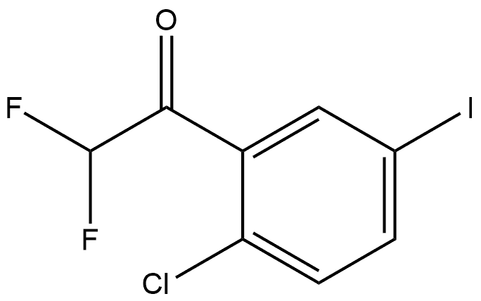 1-(2-Chloro-5-iodophenyl)-2,2-difluoroethanone Structure