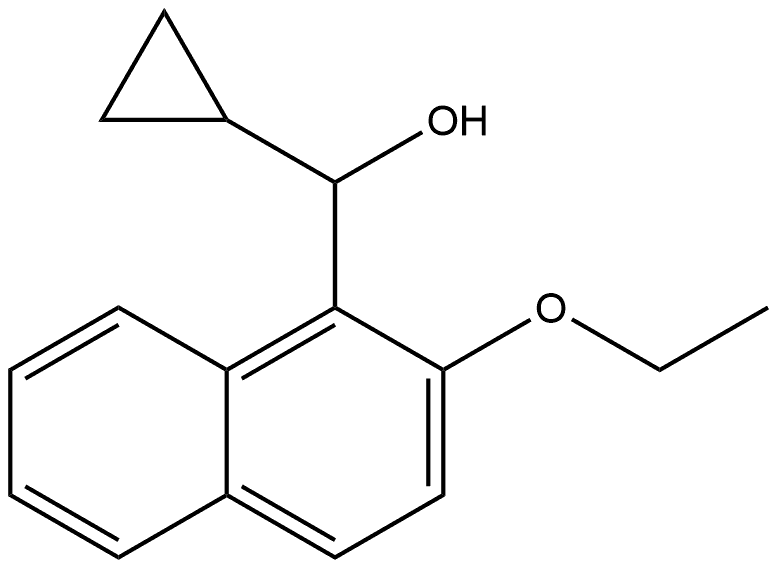 α-Cyclopropyl-2-ethoxy-1-naphthalenemethanol Structure