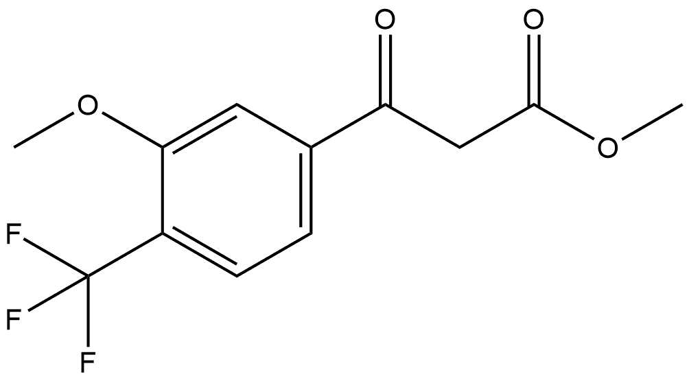 Methyl 3-methoxy-β-oxo-4-(trifluoromethyl)benzenepropanoate Structure