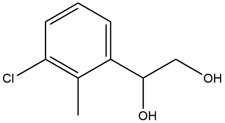 1-(3-Chloro-2-methylphenyl)-1,2-ethanediol Structure