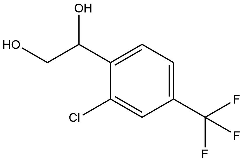 1-[2-Chloro-4-(trifluoromethyl)phenyl]-1,2-ethanediol Structure