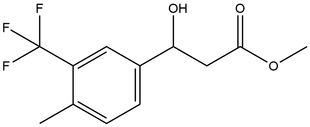 Methyl β-hydroxy-4-methyl-3-(trifluoromethyl)benzenepropanoate Structure