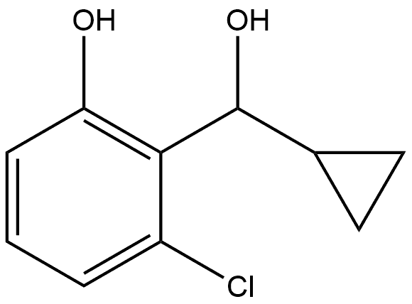 2-Chloro-α-cyclopropyl-6-hydroxybenzenemethanol Structure